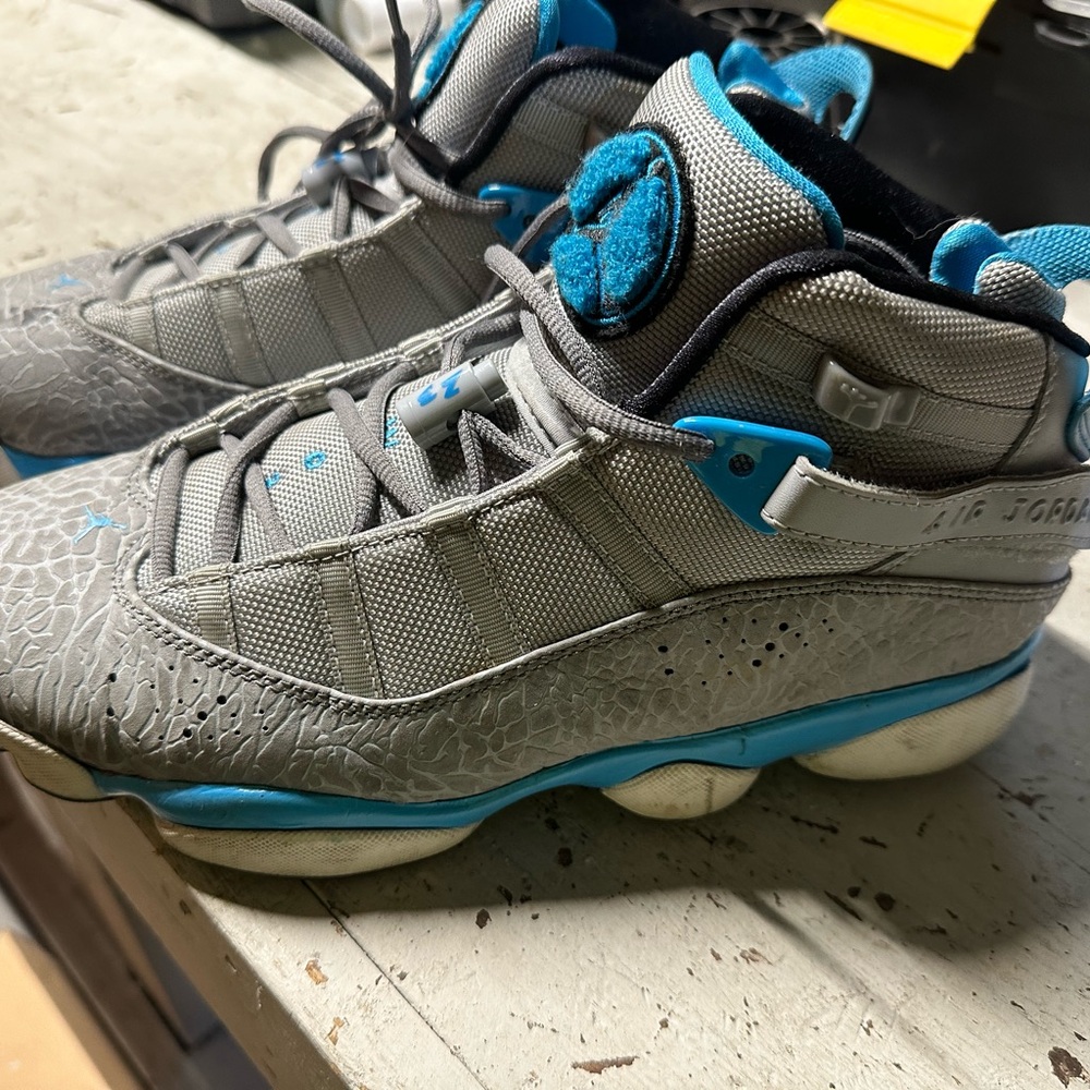 6 Rings Jordan-Powder Elephante Colorway - Picture 2 of 8